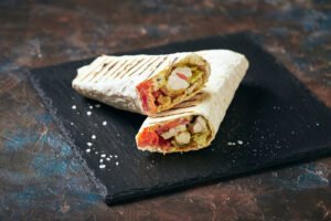 Chicken and chorizo wrap