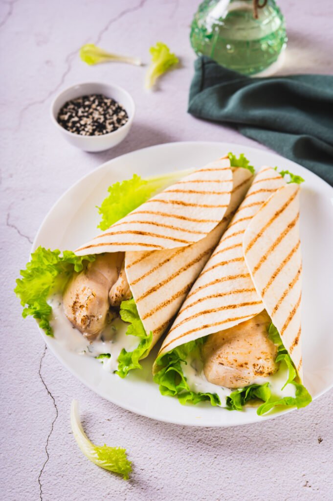 Chicken mayo wrap